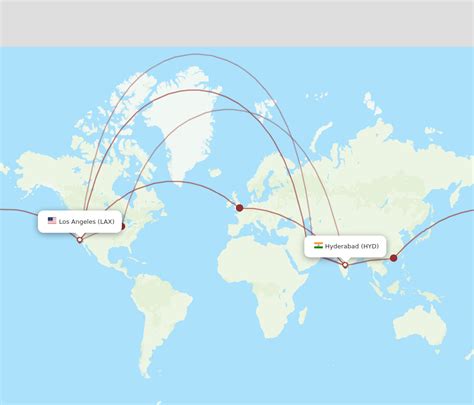 flights from lax to hyderabad|flights from hyd to lax.